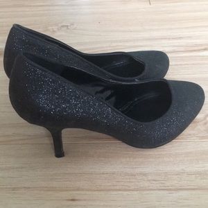 Aldo Black Sparkly Heels